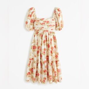 Abercrombie Emerson Midi Dress Floral Patter Size XS